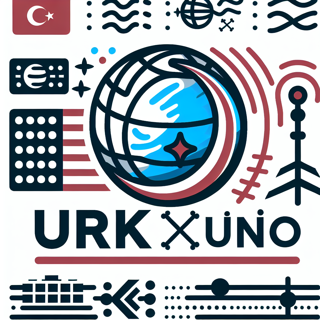 Create a globally-oriented news logo for a Turkish platform called \